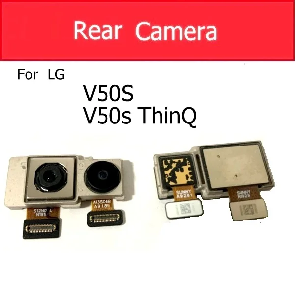 Priekyje ir užpakalinėje Galinio vaizdo Kamera Modulis LG V50S LG ThinQ-V510 LM-V510N Pagrindinė Kamera + Samll Susiduria Kamera atsarginės Dalys