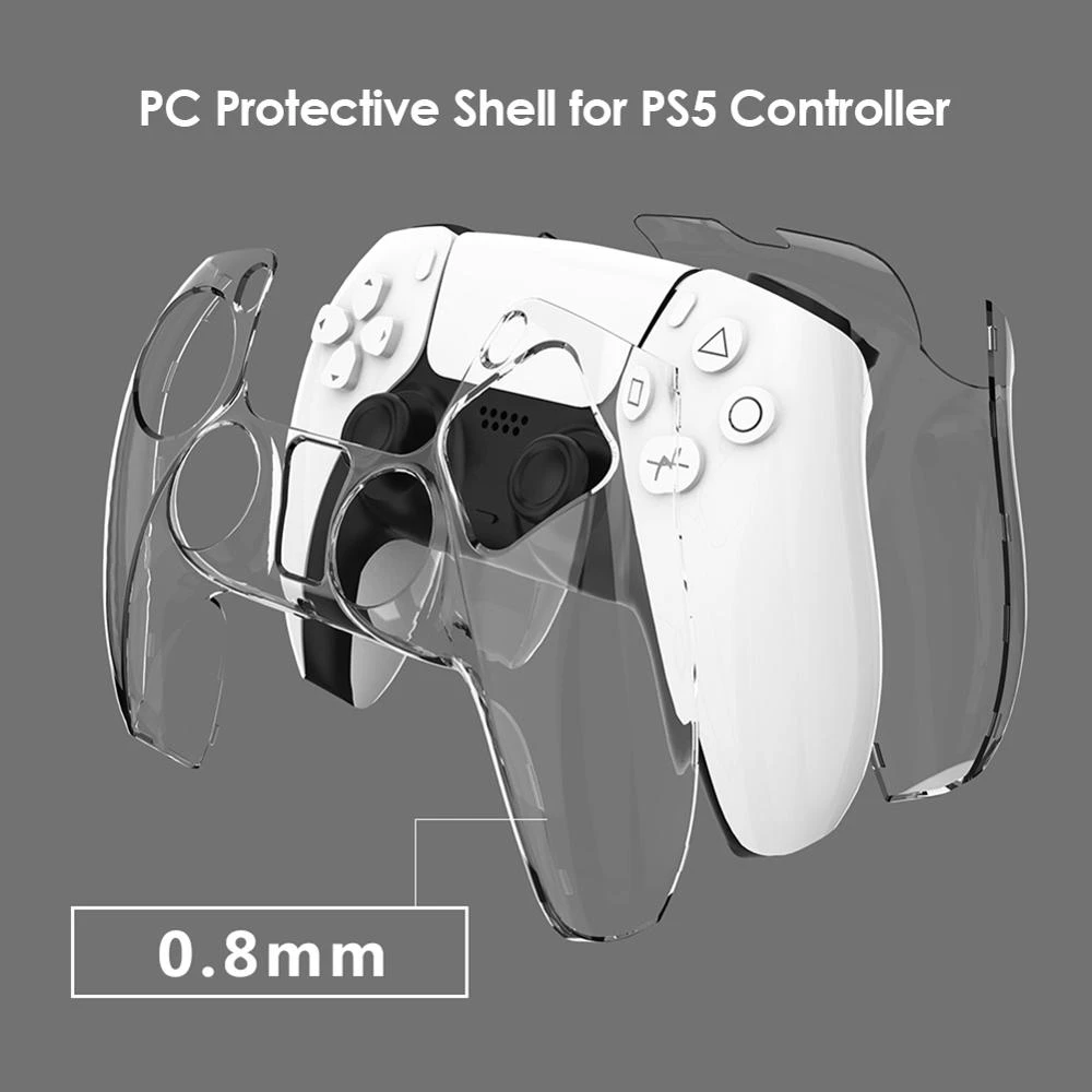 PS5 Ultra Plonas Raštas Atveju Dvejopa Prasme Odos Skaidri, Aiški PC Padengti PlayStation 5 Valdiklio Priedai