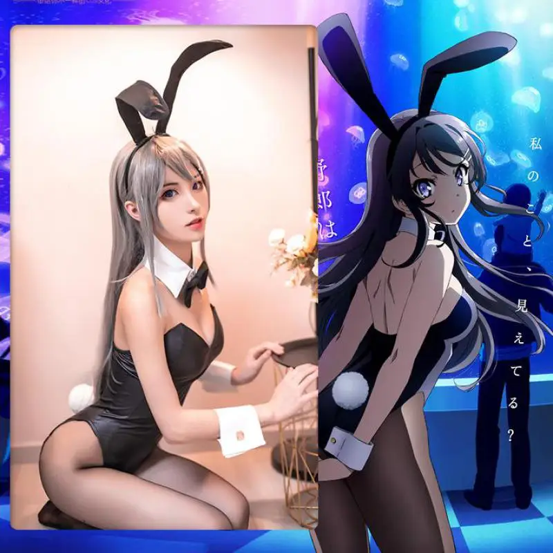 Rascal Nėra Svajonė Bunny Mergina Senpai Sakurajima Mai Cosplay Triušis Mergina Kostiumas