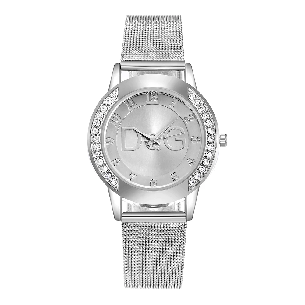 Reloj Mujer Prabangių Deimantų Žiūrėti Naujas Mados Moterų Garsaus Prekės Ženklo Ponios Plieno Tinklelio, Dirželis Kvarcas Laikrodžiai Relogio Feminino