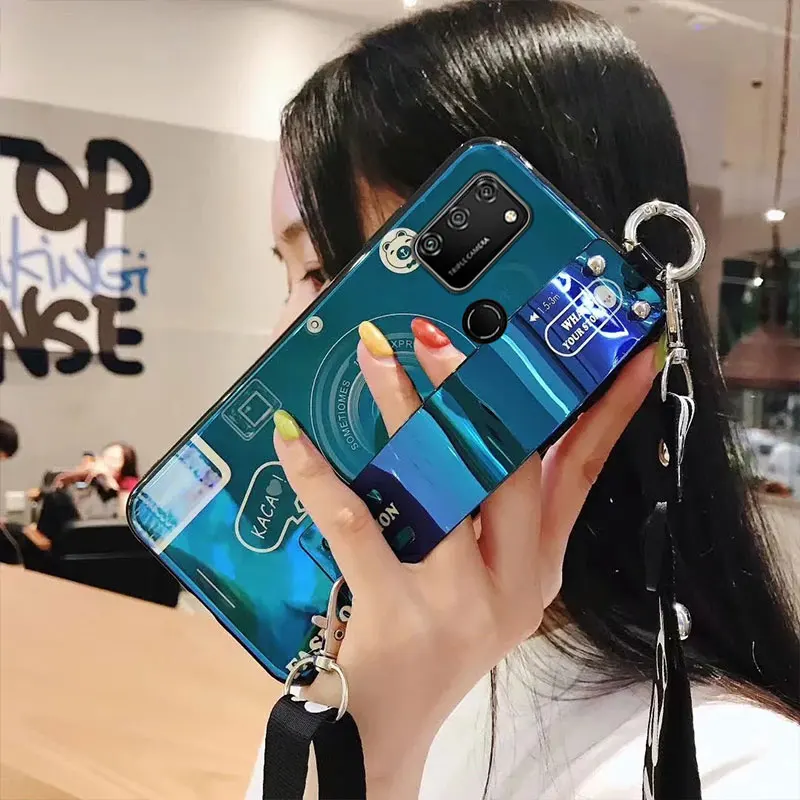 Riešo Dirželis, atsparus smūgiams Turėtojas Atveju Huawei Honor 9A Padengti Už Garbę 9A telefono Atvejais Honor9a Fundas Silikono Kamera Minkštas