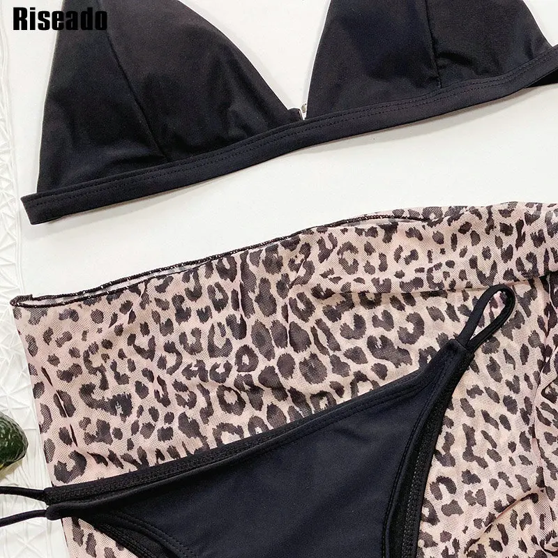 Riseado push up moterų maudymosi kostiumėlį, seksualus bikini leopard 