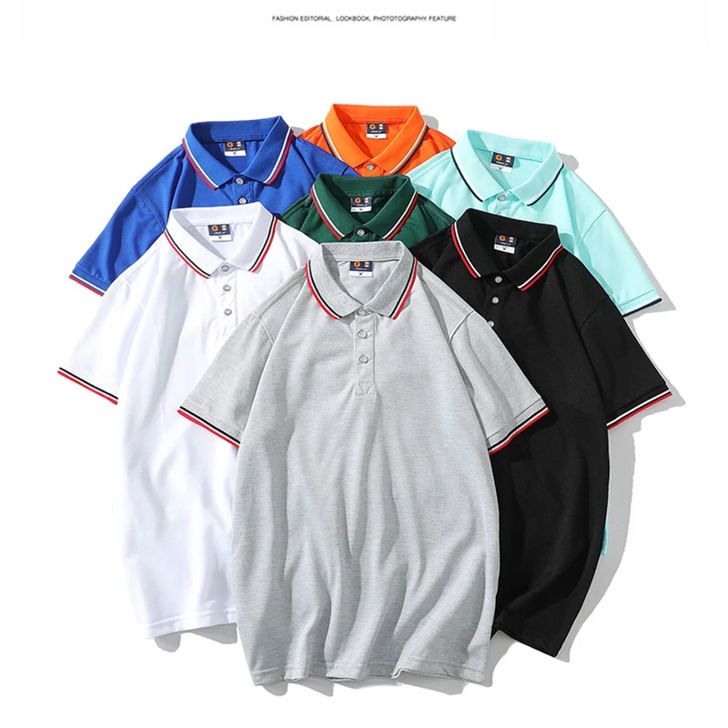 RUELK 2021 Naujas Mens Polo Marškinėliai vyriški Laisvalaikio Medvilnės Poliesterio Polo Marškinėliai Vyrams trumpomis Rankovėmis Aukštos Kokybės Dryžuotas Spausdinti Polo Marškinėliai