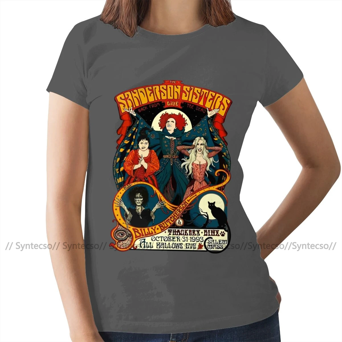 Seserys T-Shirt Sanderson Seserys Marškinėliai Paprastas Gatvės Drabužiai Moterims marškinėlius Trumpas Rankovėmis Ponios Tee Marškinėliai