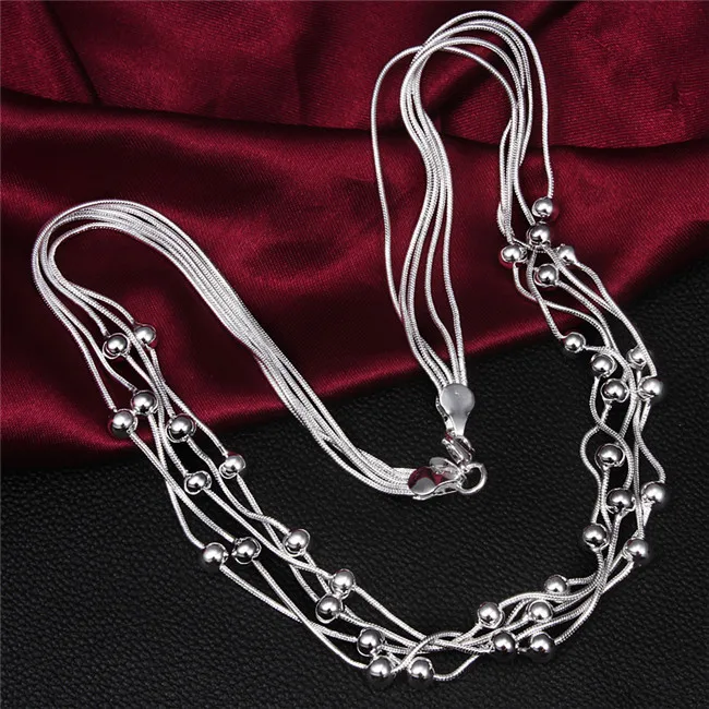 Sidabro spalvų papuošalai sidabro padengtą karoliai pareiškimą maxi collier papuošalai collares colar bijoux moterų peal nuorodą 67