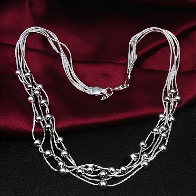 Sidabro spalvų papuošalai sidabro padengtą karoliai pareiškimą maxi collier papuošalai collares colar bijoux moterų peal nuorodą 67