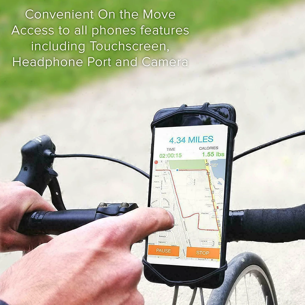Silikoninis Telefono Laikiklis Dviračio Motociklo Stovas 360° Pasukti Jojimo Dviračiai, Dviračių MTB Dviratis Telefono DVR GPS Atramos