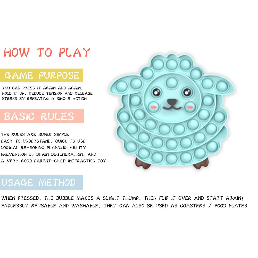 Silikono Stumti Burbulas Jutimo Žaislas Autizmo Specialiųjų Poreikių Plonas Streso Atsarginiais Išskleidimo Žaislai Suaugusiems Vaikas