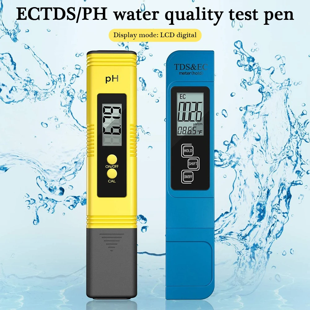 Skaitmeninis LCD Ph Matuoklis 3 1. Vandens Kokybės Testeris TDS Temperatūra EB Metras Geriamojo Vandens Grynumas Akvariumo Filtras