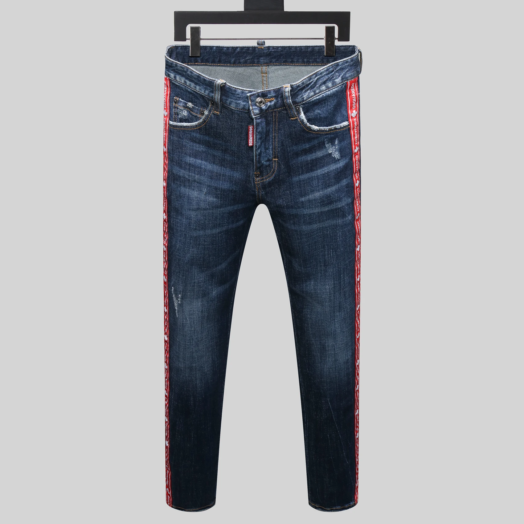 Skylę DSQ22021D džinsus, kelnes, kelnės, lokomotyvų italijos prabangių stora džinsus, motociklą, automobilį traukti JeansD2 džinsai