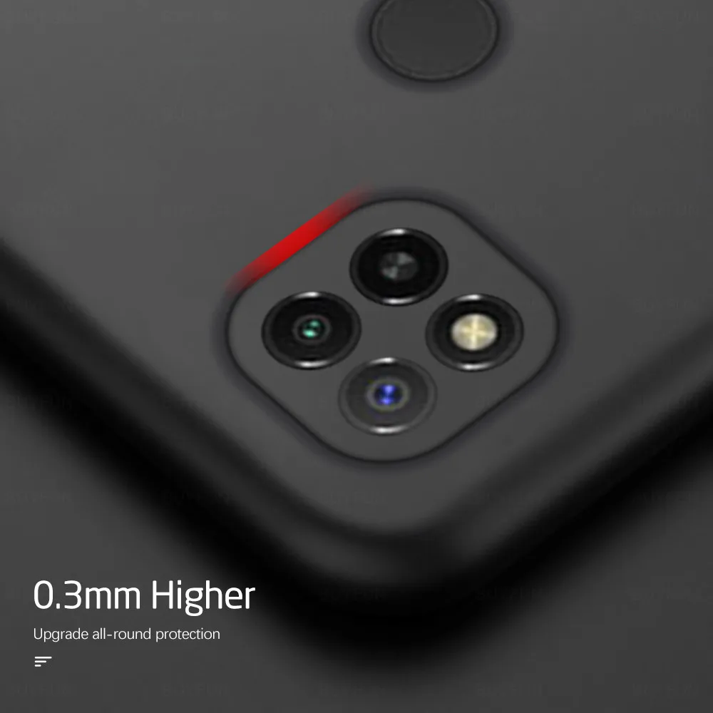 Skystu Silikonu Telefoną Atveju Xiaomi Redmi 9C NFC 3D Kameros Apsaugos Minkštas Viršelis Dėl Xiomi Raudona Mi 9A Readme 9 9Cnfc Redmi9 C