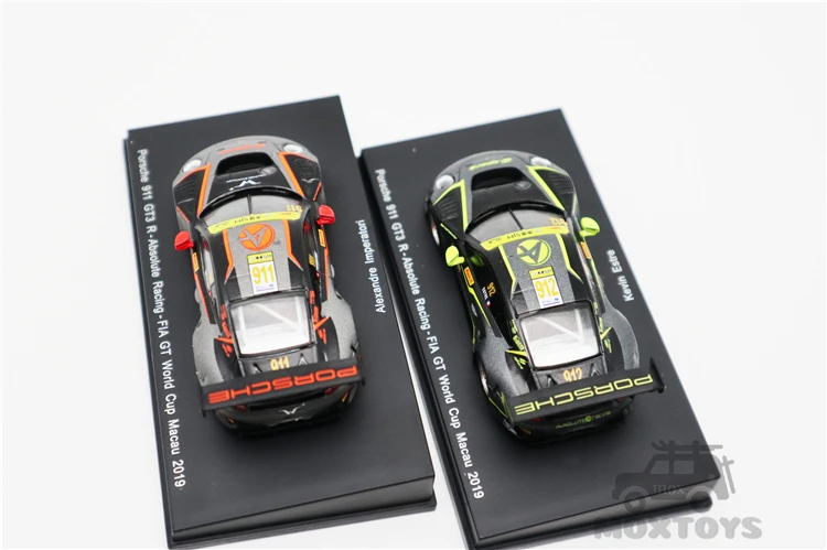 Spark 1:64 911 GT3 R Nr. 912/911 Absoliučiais Lenktynių FIA GT Pasaulio Taurės Macau 2019 Diecast Modelio Automobilių