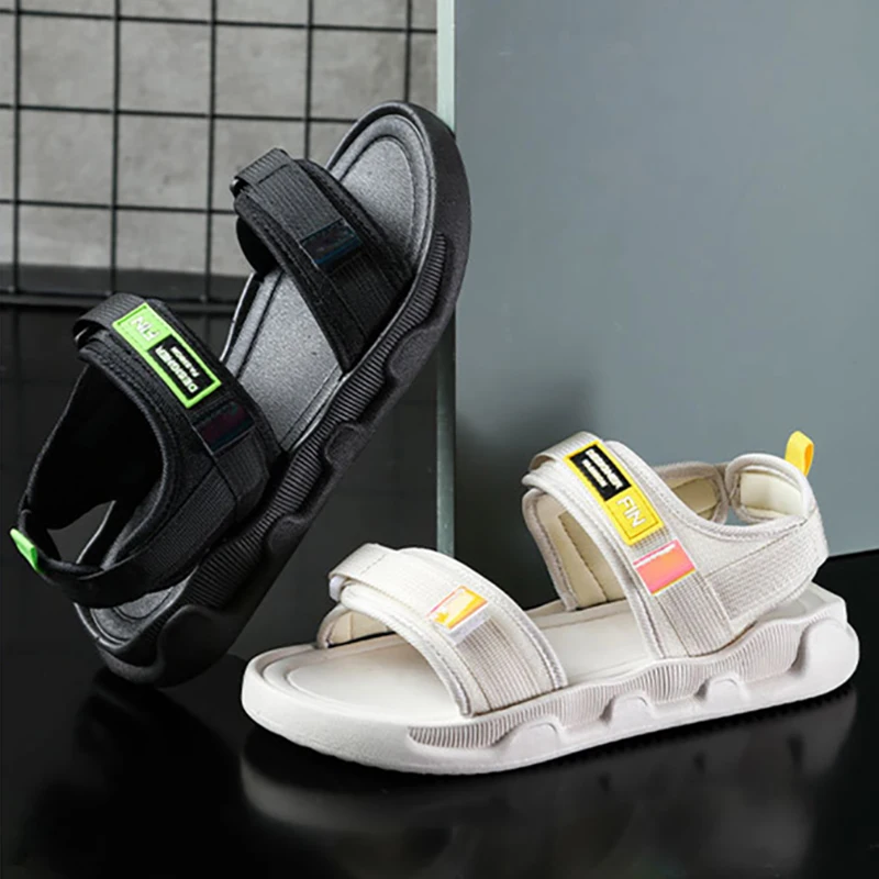 Sporto sandalai moteriška ins banga 2021 m. vasarą naujosios net raudona korėjos versija Velcro studentas butas moterų sandalai moterų batai