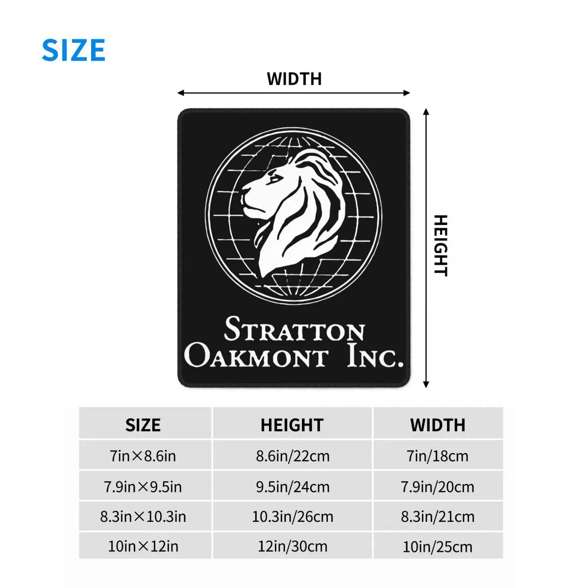 Stratton Oakmont Logotipas Wolf Of Wall Street Žaidimų Pelės Mygtukai Stock Trader Lockedge Gumos Kilimėlis KOMPIUTERIO Stalo Apdailos Dangtis