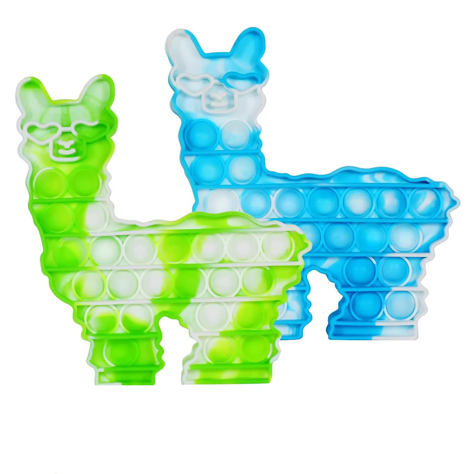 Tiesioginio Vaivorykštė Alpaka Burbulas Popper Fidget žaislai Autizmo Specialiųjų Poreikių Streso Atsarginiais Nerimas Antistress Žaislai Ekstruzijos Jutimo Žaislas