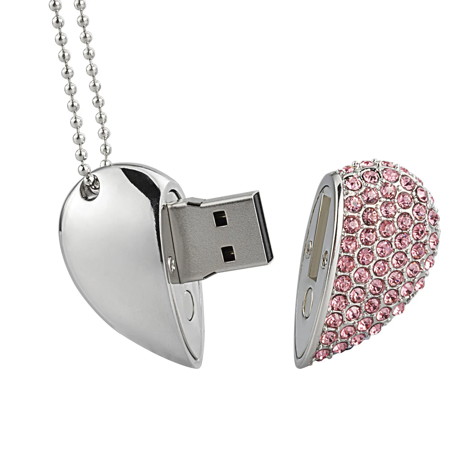 TOPESEL Širdies Formos Pakabukas, USB 