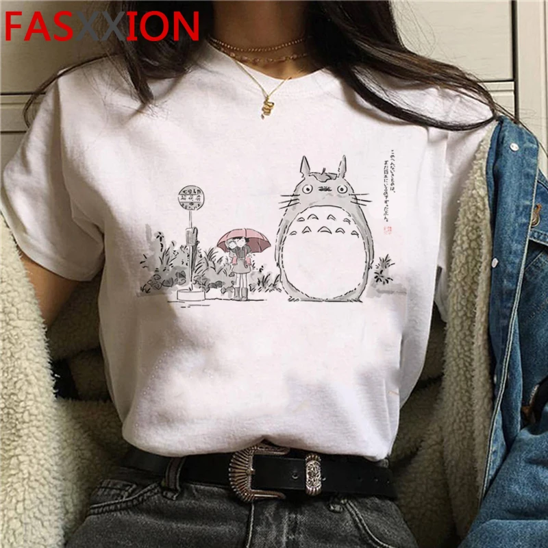 Totoro Studio Ghibli marškinėlius (t-shirt moterų grafinis tees moterų streetwear tumblr marškinėlius tumblr