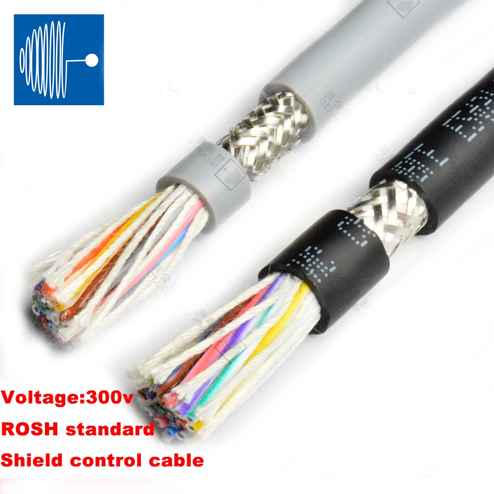TRIUMPHCABLE 1/2M UL2464 26AWG 2/3/4/5/6/8/10/12core PVC striukė multi-core ekranuotą kabelį anti-trukdžių kontrolės signalas, laidas
