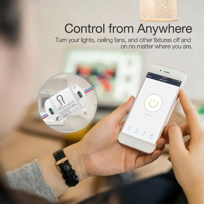 Tuya Smart On-off, Mobilusis Telefonas, Belaidis Nuotolinio Valdymo Balsu Laikas Pereiti Namuose Žvalgybos Elektros Sistemos Namų