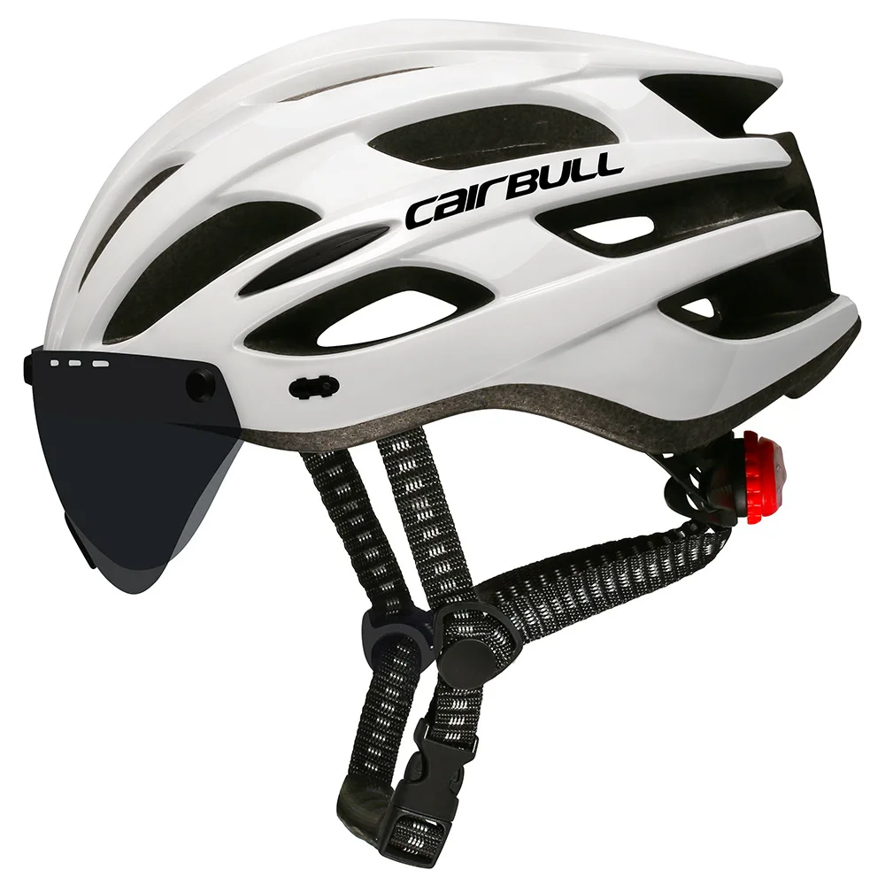 Ultralight in-mold Cair Bull Dviratį hemelt su galinis žibintas dviračių saugos skrybėlę vyrų ir moterų dviračių šalmas su snapeliu akių kaukė