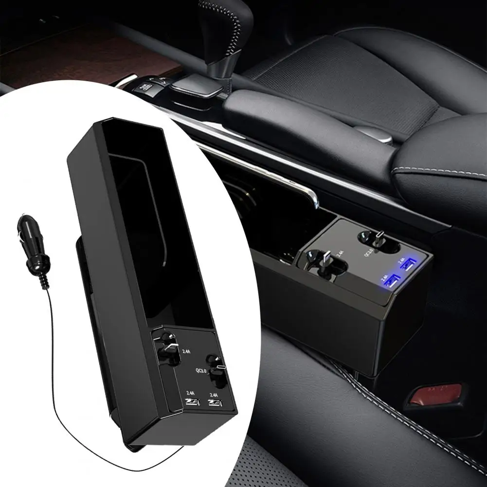 Universalus Automobilių Sėdynės Skirtumas talpinimo Organizatorius Dual USB Įkroviklis Piniginės Telefono Puodelio Laikiklis Įskilimų su Auto Įkrovimo Kabelis