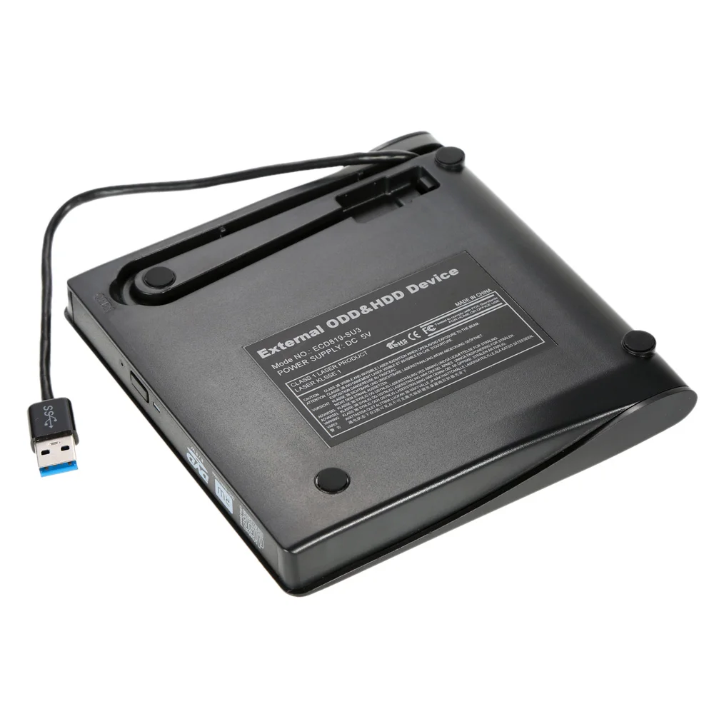 USB 3.0 SATA 12.7 mm Išorinis Optinių Diskų įrenginio Atveju PC Laptop Notebook Išorės LYGINIS/HDD keitimo talpyklos DiskDrive Dėžutę