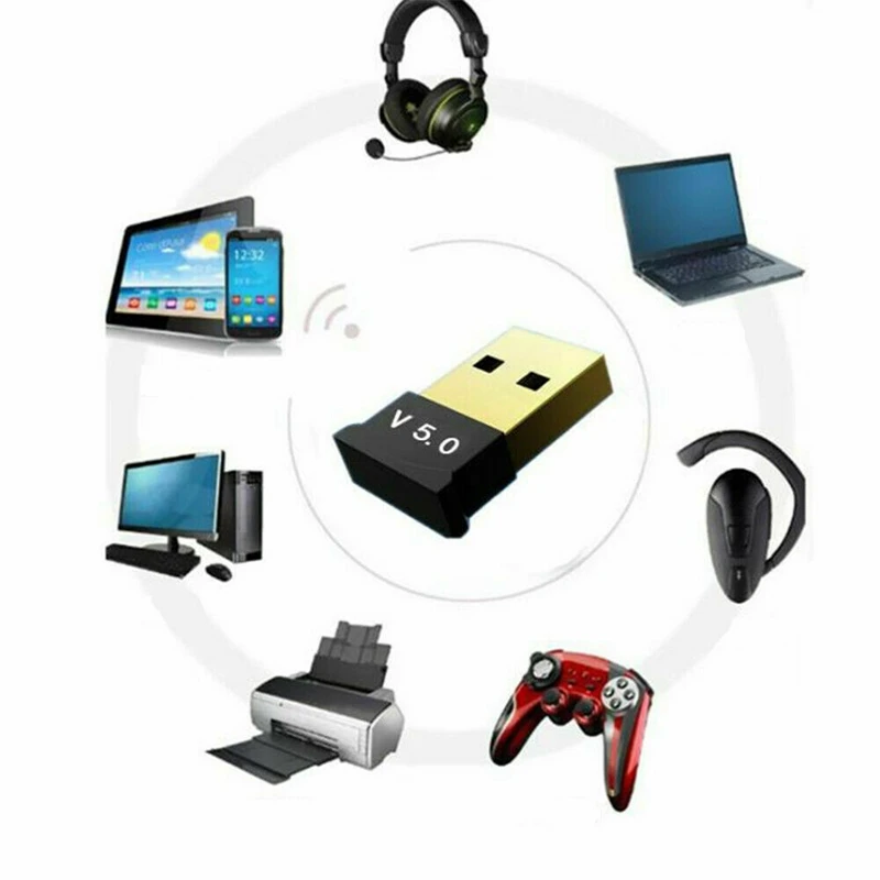 USB Bluetooth 5.0 Adapteris Bevielio Dongle Stereo Imtuvas o Siuntėjas už PC Kompiuteris, Nešiojamas Ausinių TV Siųstuvas