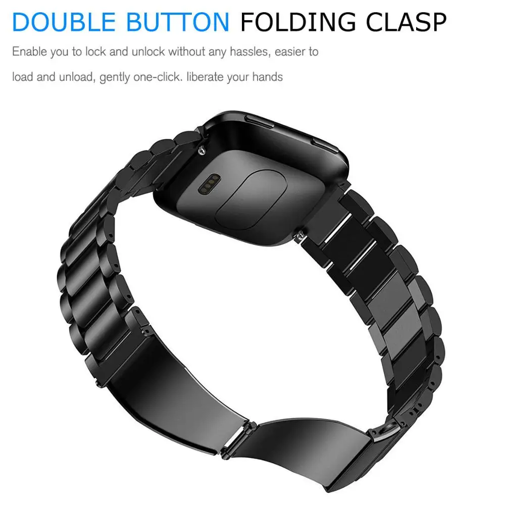 Už Fitbit Atvirkščiai Smart Apyrankė Nerūdijančio Plieno Dirželis Metalo Apyrankė Kilpą Fitbit Atvirkščiai Smart Watch Band