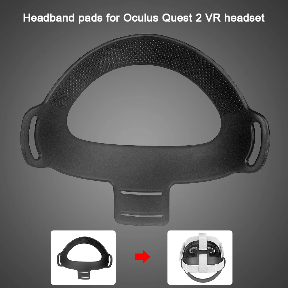 Už Oculus Quest 2 Lankelis Nuimama Pagalvėlė Profesinės VR Ausines TPU Padas Slėgio malšinančių Tvirtinimo Rėmas Quest2