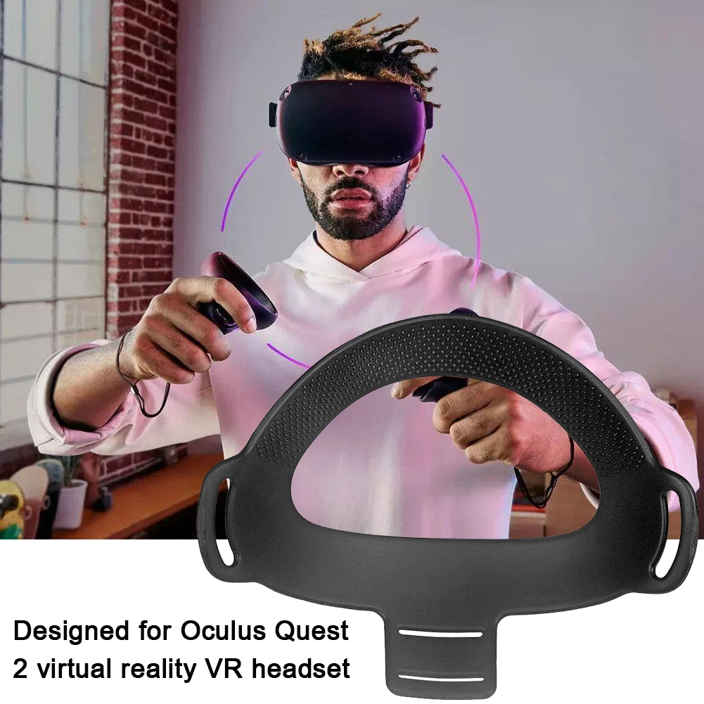 Už Oculus Quest 2 Lankelis Nuimama Pagalvėlė Profesinės VR Ausines TPU Padas Slėgio malšinančių Tvirtinimo Rėmas Quest2