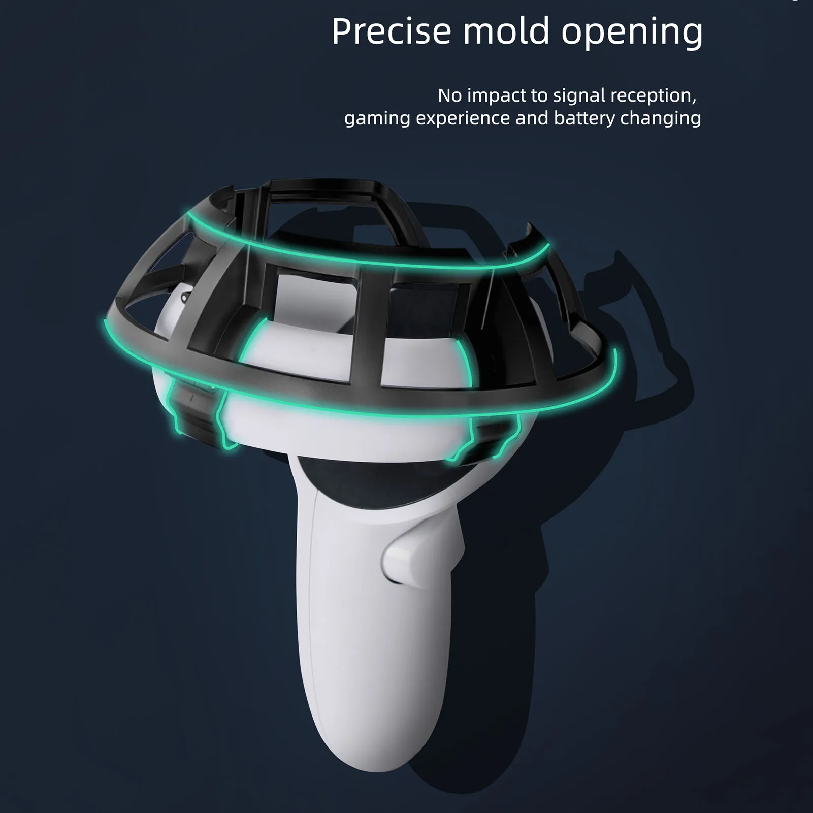 Už Oculus Quest 2 VR Valdiklio atsparus smūgiams Apsauginis gaubtas, patvaraus Plastiko Anti-susidūrimo Gynėjas Narve Apima VR Priedai