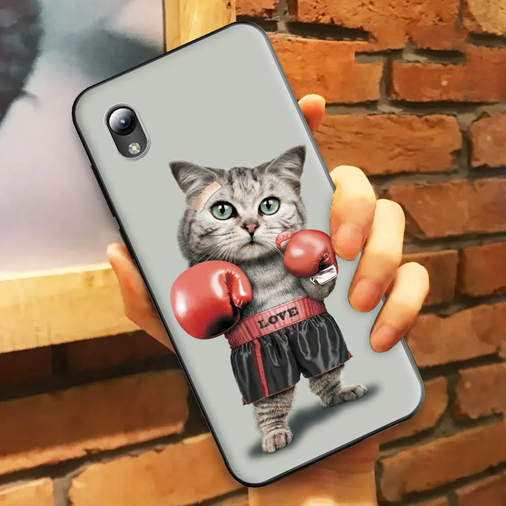 Už ZTE A3 2019 Atveju 5.5 colių Silikono Minkštos TPU Telefono Dangtelis ZTE A3 2019 Atveju Mielas Panda Cool Cat Apsaugos Atveju Bamperis