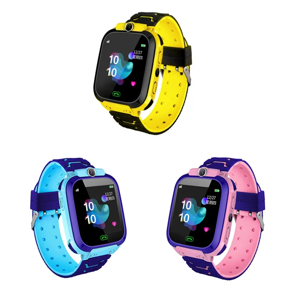 Vaikai Smart Watch Telefono Mergaičių ir Berniukų Su Gps Locator Pedometer Fitness Tracker Palieskite Fotoaparato Stabdžių Prarado Žadintuvas Q12B