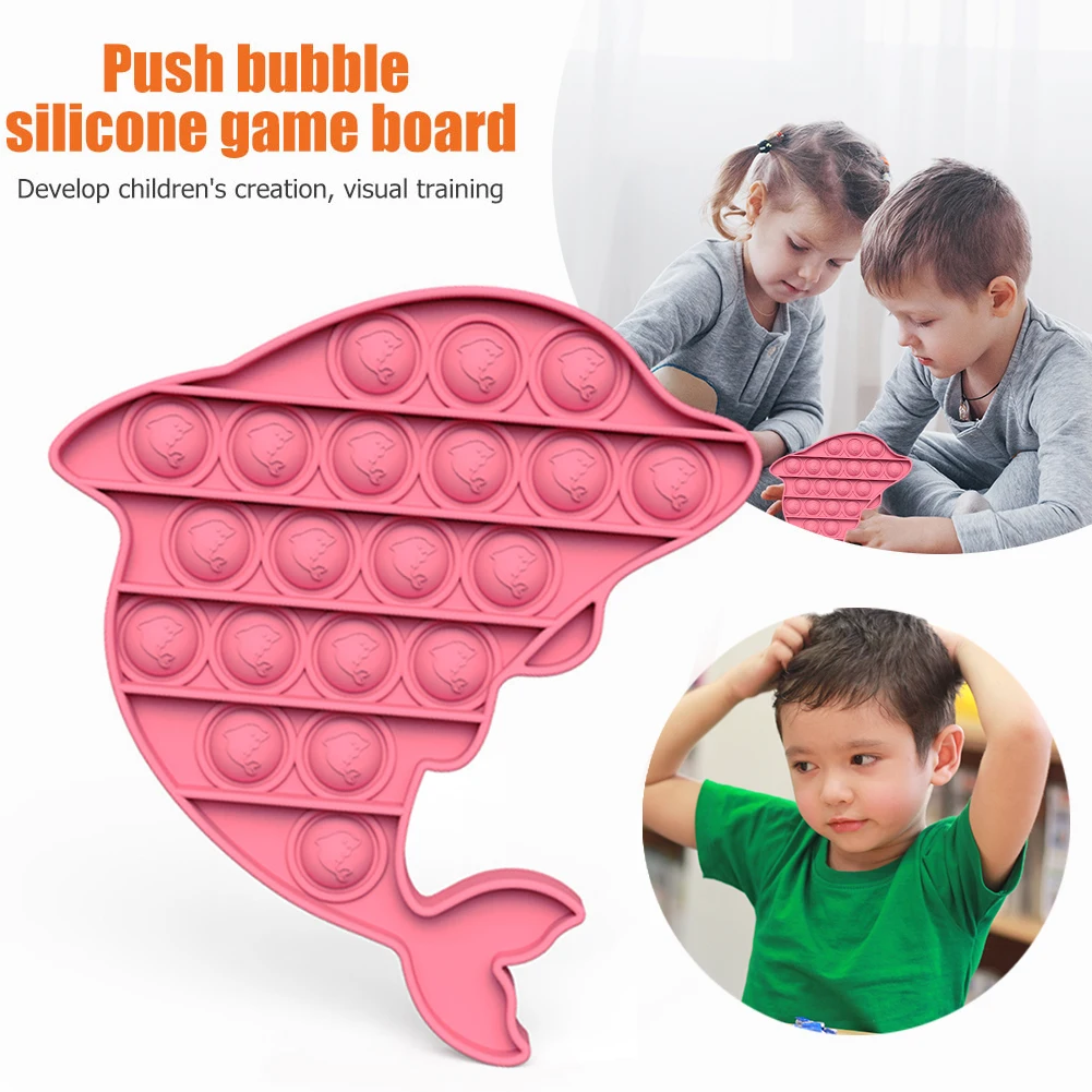 Vaikams Smagu Slėgio Mažinimo Žaislas Stumti Burbulas Jutimo Vaivorykštė Autizmo Anti Stresas Vaikų Švietimo Žaislas