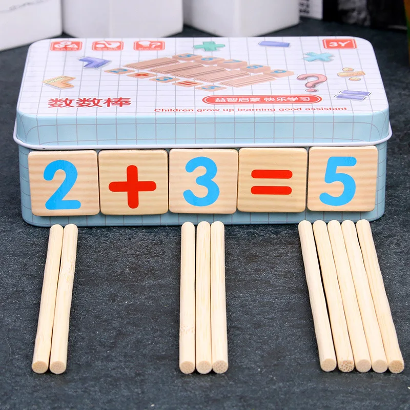 Vaikų Matematikos Žurnalą Spalva Aritmetikos Mokymo priemonių Skaičius Stick moksleivis Skaičiavimo ir Skaičiavimo Stick