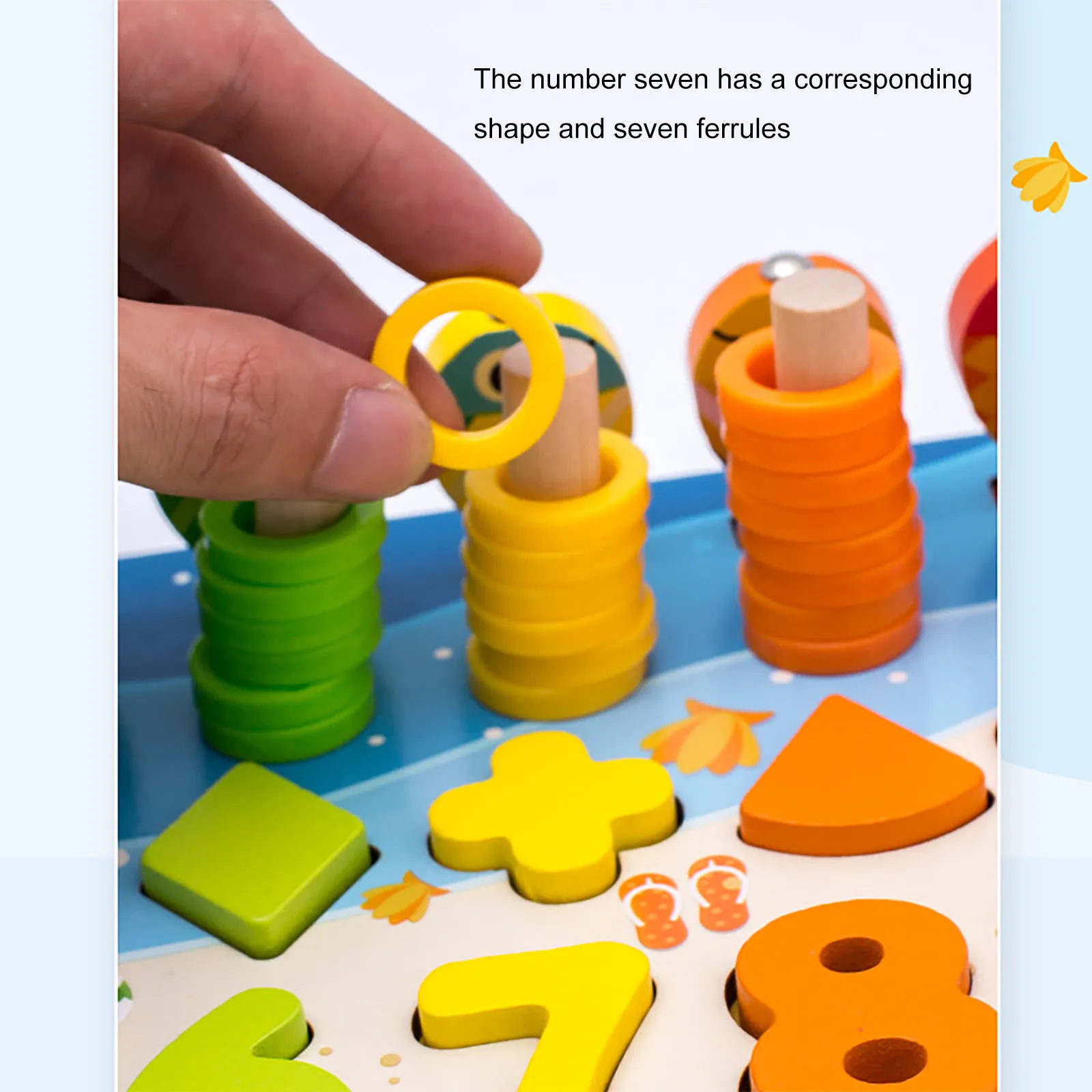Vaikų Švietimo Žaislai, Mediniai Pastato Bloko Įspūdį Žvejybos Skaičius Skaičius Skaitmeninės Formos Atitikimo Užimtas Valdybos Žaislus Blokus #4