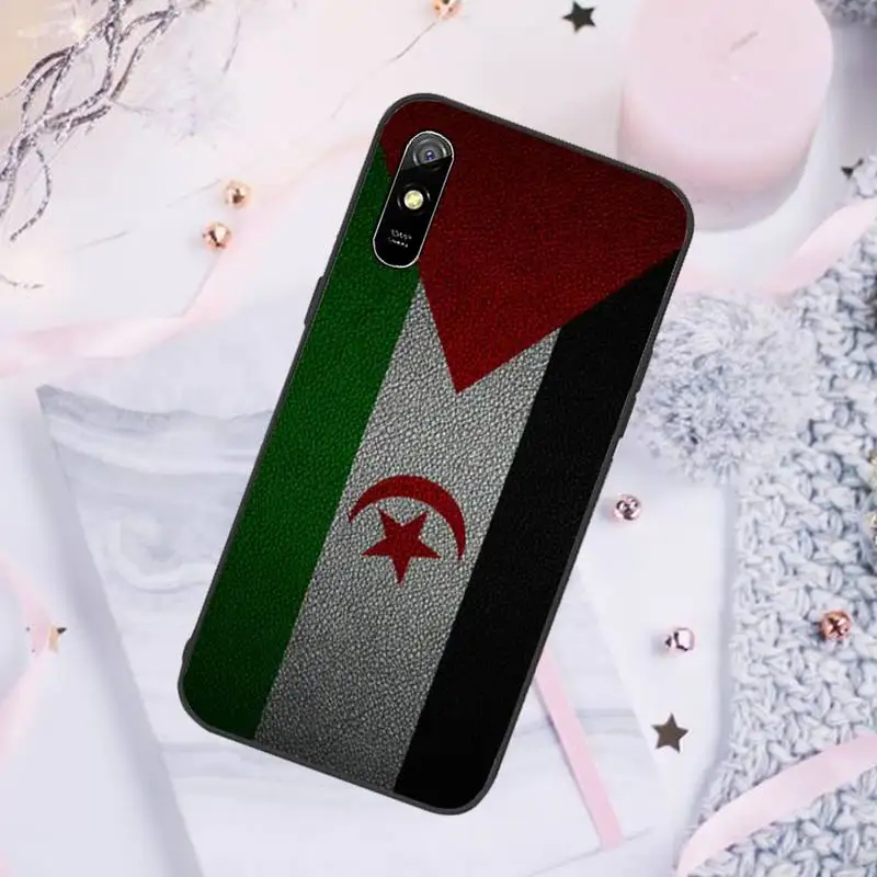 Vakarų Sacharoje Vėliavos Telefoną Atveju Xiaomi Redmi pastaba 7 8 9 pro 8T 9A 9S Mi 10 Pastaba pro Lite