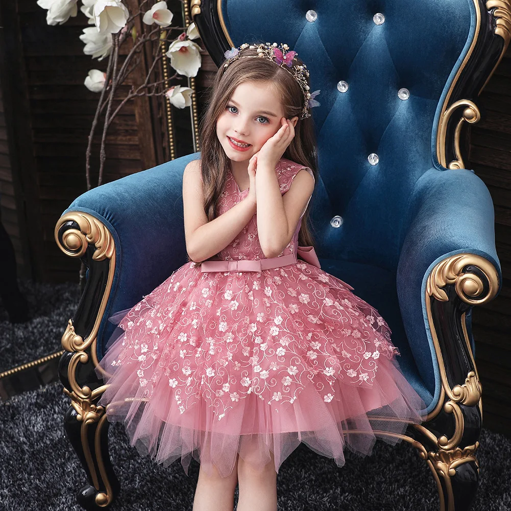Vasaros Baby Girl Dress 1 metai Gimtadienio Suknelė Mergina Šalis Vestuvių Suknelė 2021 Naujas Tutu Princesė Suknelė Naujagimiams, Vaikams Drabužiai