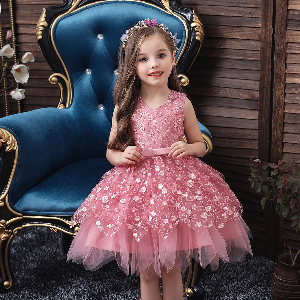 Vasaros Baby Girl Dress 1 metai Gimtadienio Suknelė Mergina Šalis Vestuvių Suknelė 2021 Naujas Tutu Princesė Suknelė Naujagimiams, Vaikams Drabužiai