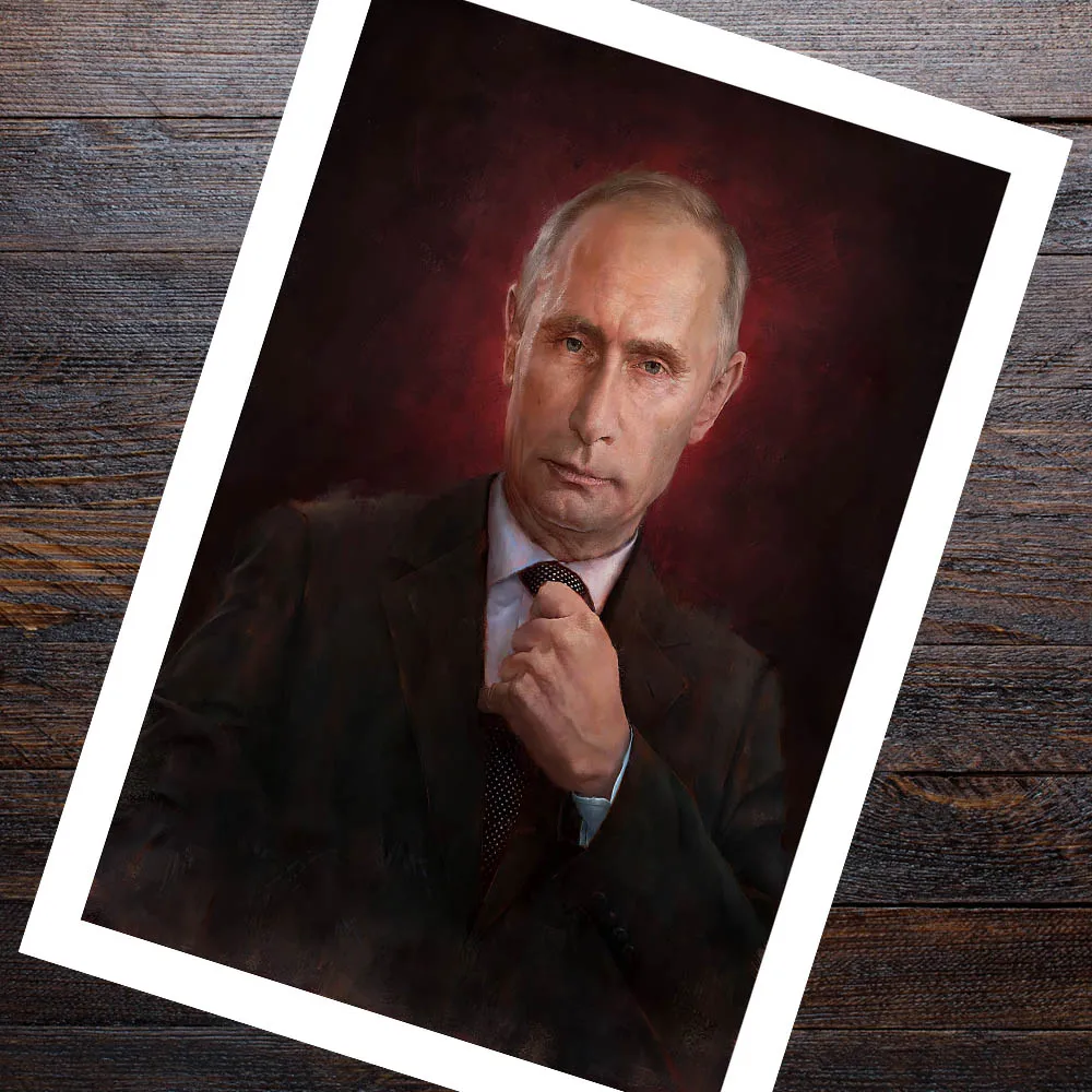 Vladimiras Putinas Portretas Paveikslėlį, Plakatai, Drobė, Tapyba Spausdinti Šiuolaikinio Meno Apdailos Freskos Namų Kambarį Sienų Dekoras Nr. Fram