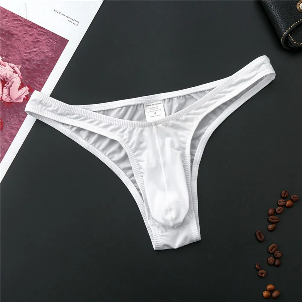 Vyrų Kelnės Apatiniai Patogūs Kvėpuojantis Thong Ultra-Minkštas mažaaukščių Bikini G-String vyriški Apatiniai Dirželius Seksualiai