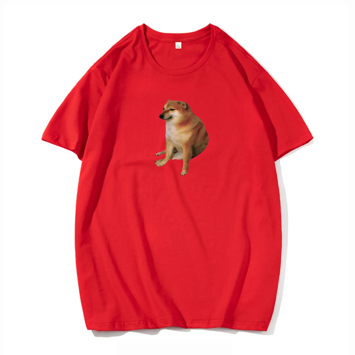 Vyrų Mados Medvilnės Cheems Print T Shirt Vasaros Atsitiktinis Tendencija trumpomis rankovėmis T-shirt Moterims, Juokinga Doge Cheems Harajuku Cool top tees