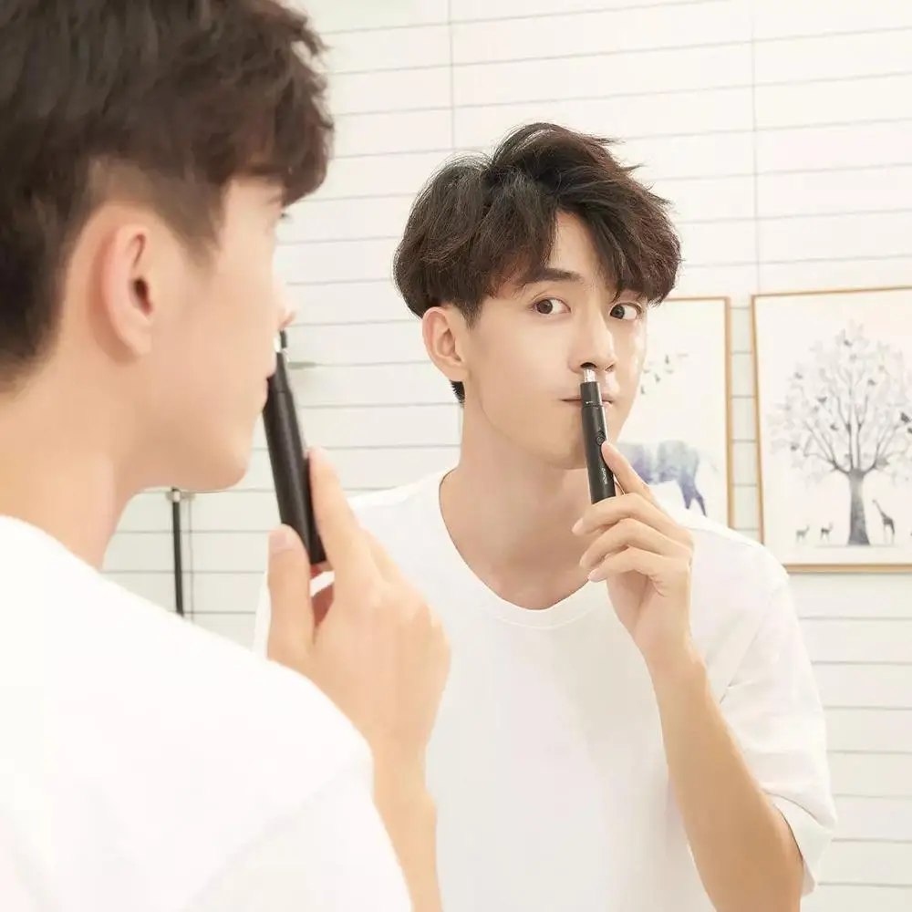 Xiaomi Showsee Elektros Mini Nosies Plaukų Žoliapjovės Nešiojamų Ausų, Nosies Plaukų Skustuvas Clipper Vandeniui Saugiai Cleaner