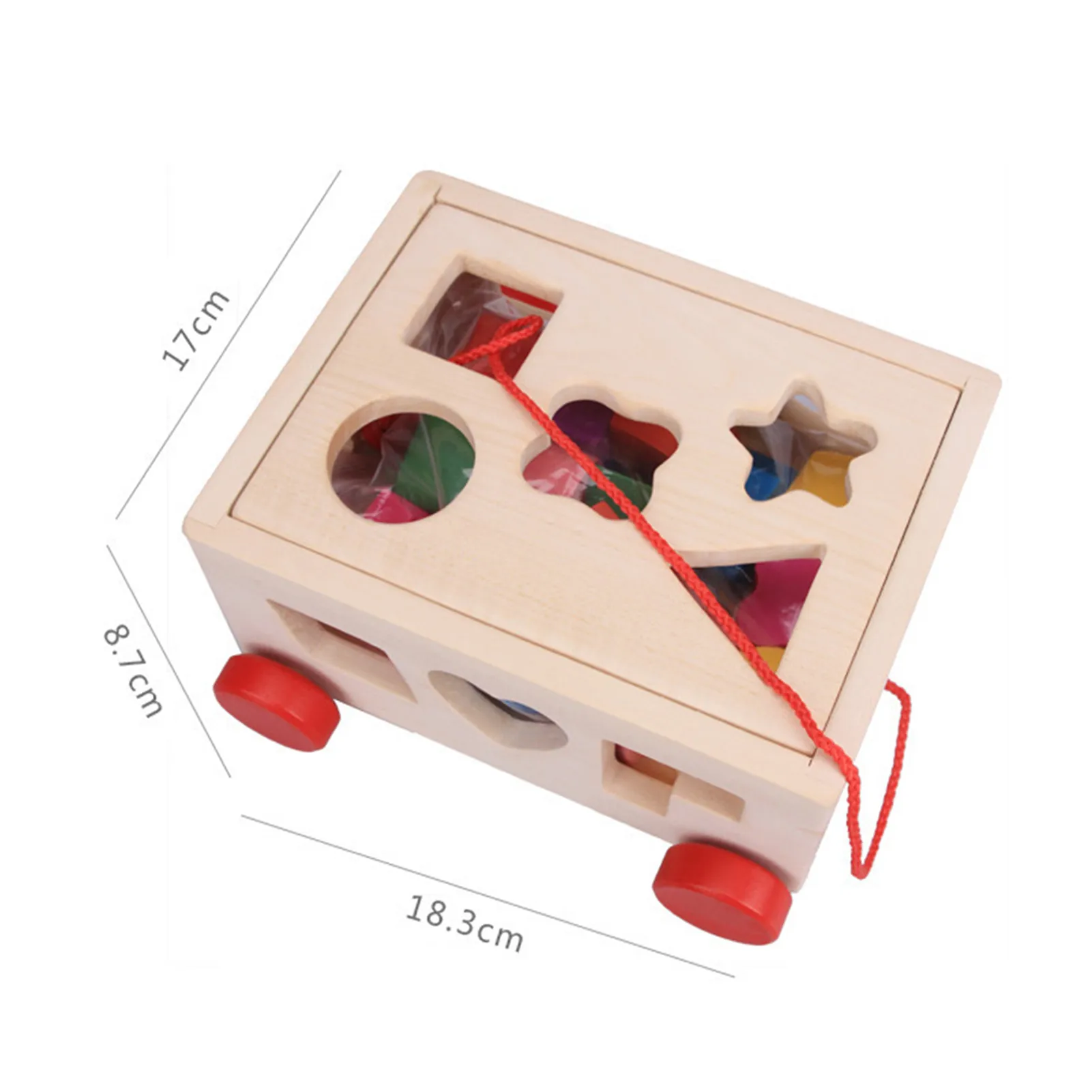 Žvalgybos Langelį Formos Žaislai, Kūdikių Pažinimo Atitikimo Pastato BlocIntelligence Atitikimo Žaidimas Žaislas Pažinimo Rūšiavimo Medienos Dėžė