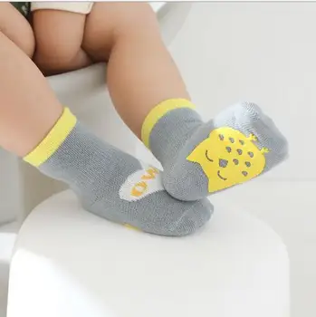 0-5Y 3 poros Pavasario ir vasaros naujų vaikų kojinės pilstymo neslidus kūdikių grindų ankstyvo mokymo žingsnis kojinės