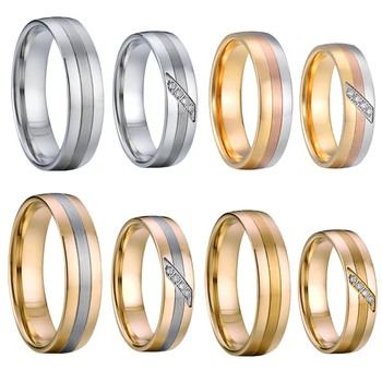 1 Pora JAV Vakarų Porą Vestuvinių Žiedų Rinkinys, Skirtas Vyrų Ir Moterų Mylėtojas Aljanso Papuošalai Santuokos Jubiliejų Pasiūlymą Žiedas