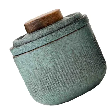 1 Rinkinys Keramikos Arbatos Paslaugos Kelionės Arbatos Puodelis Nešiojamas su Nešiojimo dėklas (Matti Žalia)