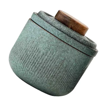 1 Rinkinys Keramikos Arbatos Paslaugos Kelionės Arbatos Puodelis Nešiojamas su Nešiojimo dėklas (Matti Žalia)
