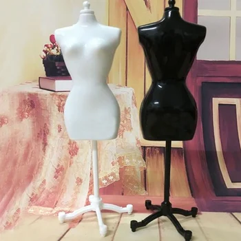 1 Vnt. Plastikinių Kūdikio Merginos Fantazijos Lėlės Ekranas Suknelė Suknelė Forma Drabužius Manekenas Modelio Stovas Stovo Laikiklį Juoda Balta