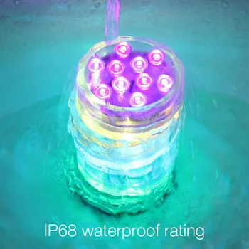 10 Led Povandeninis Šviesos, IP65 Vandeniui RGB Povandeninės Šviesos Vaza Gse Akvariumo Apdaila Žibintai Tvenkinys, Sodas, Baseinas